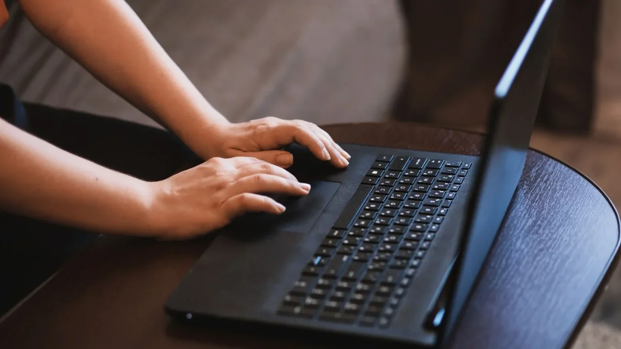 Business Website Laptop User