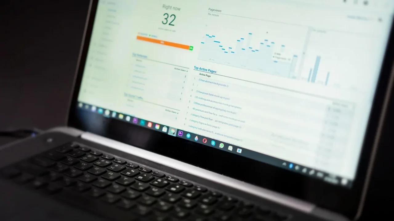 Digital Business Laptop Online Presence